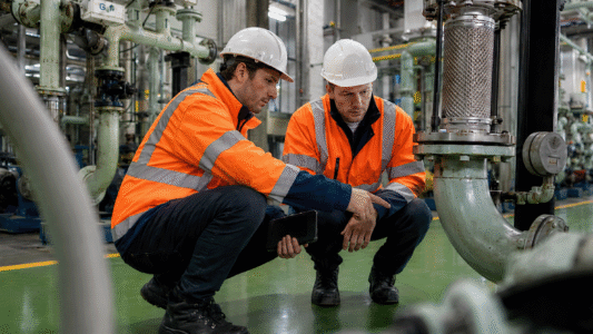 Twee collega's in gesprek